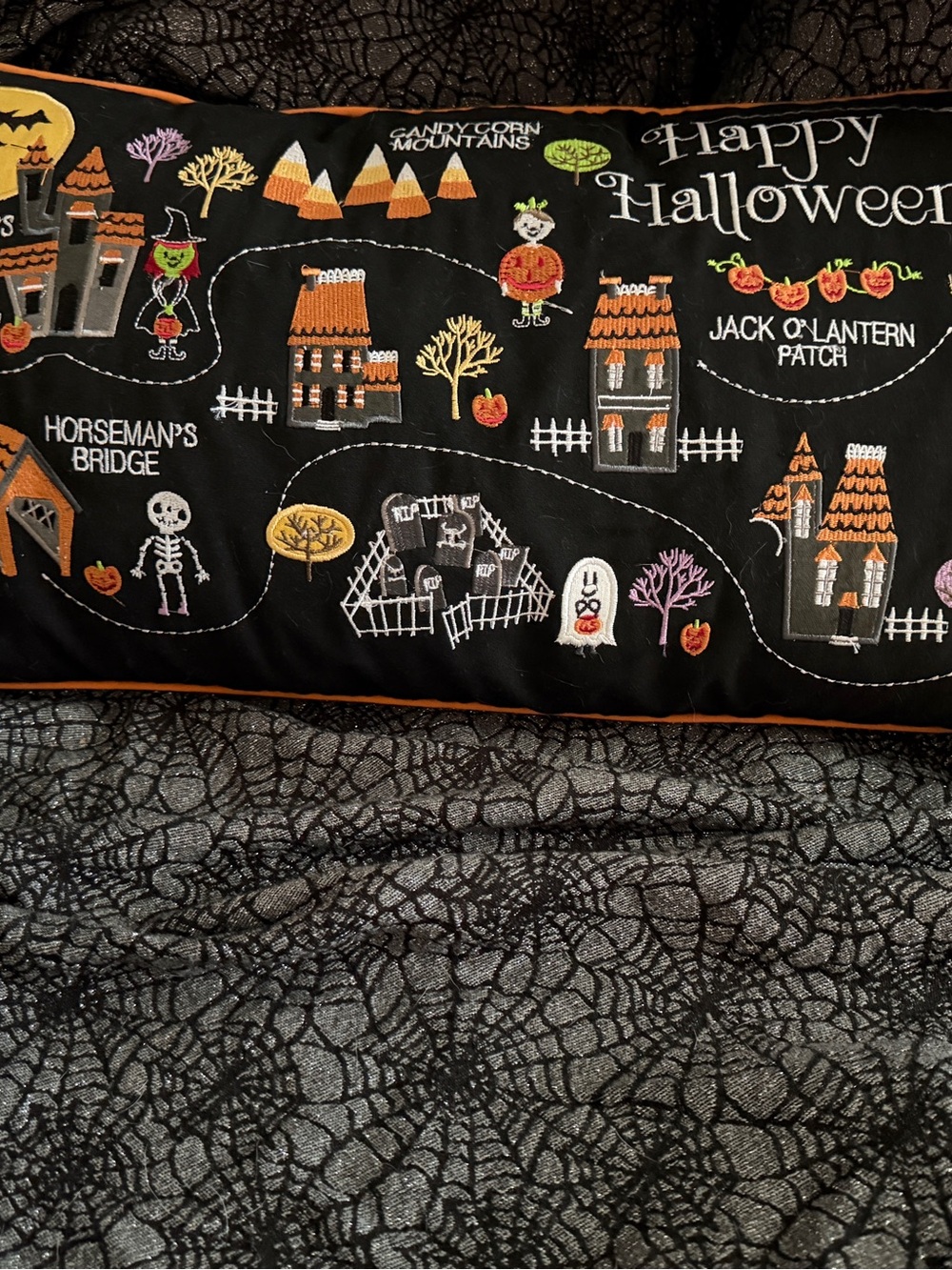 Isaac Mizrahi Halloween pillow new with tags